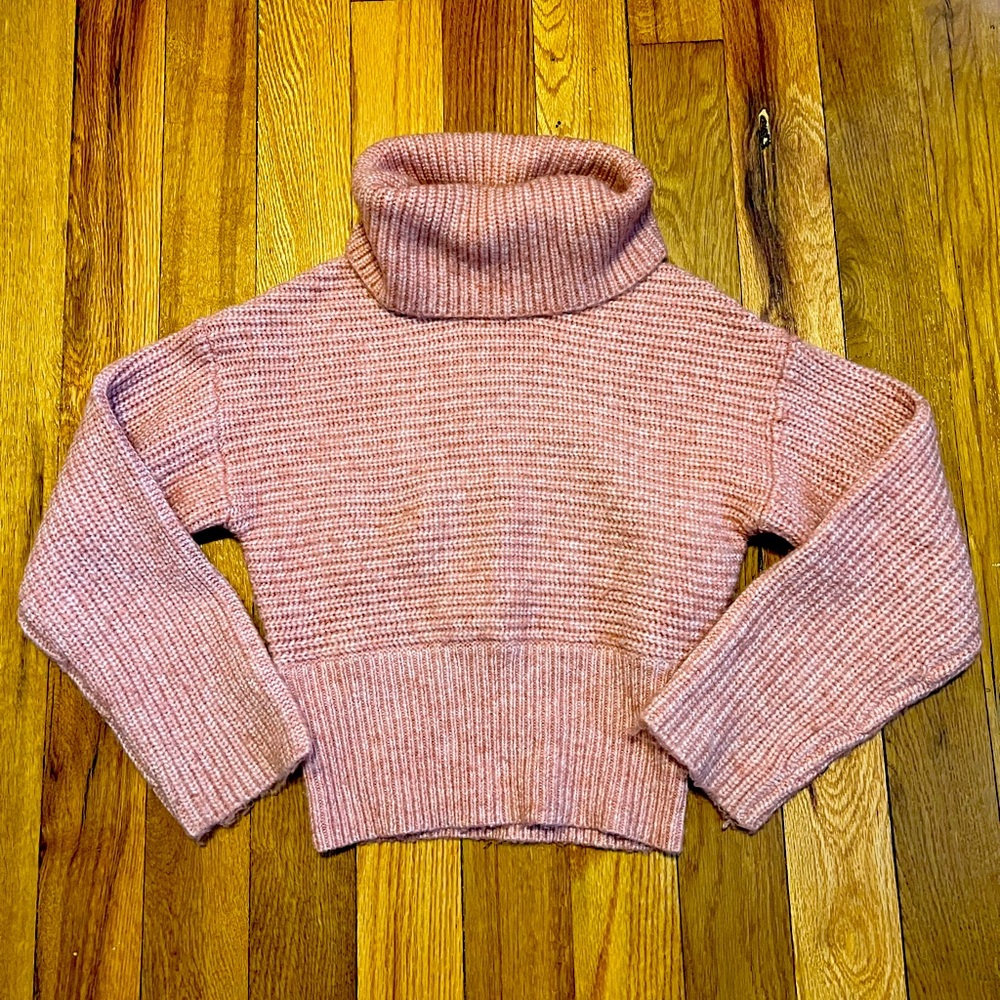 Expressed Cropped Turtleneck Sweater
